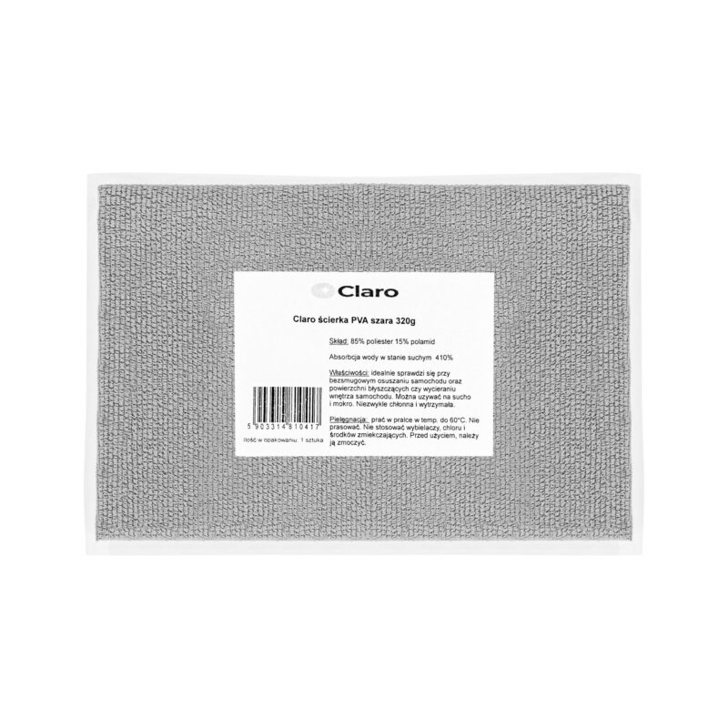 Claro ścierka PVA szara 30x29 320g