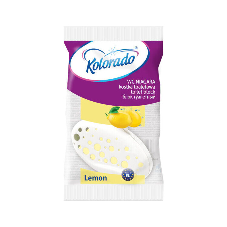 Kostka zapachowa do toalety o zapachu cytrynowym