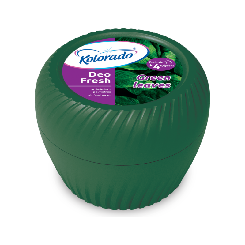 Kolorado DEO Fresh odświeżacz w żelu 150g Green Leaves/Zielone Liście