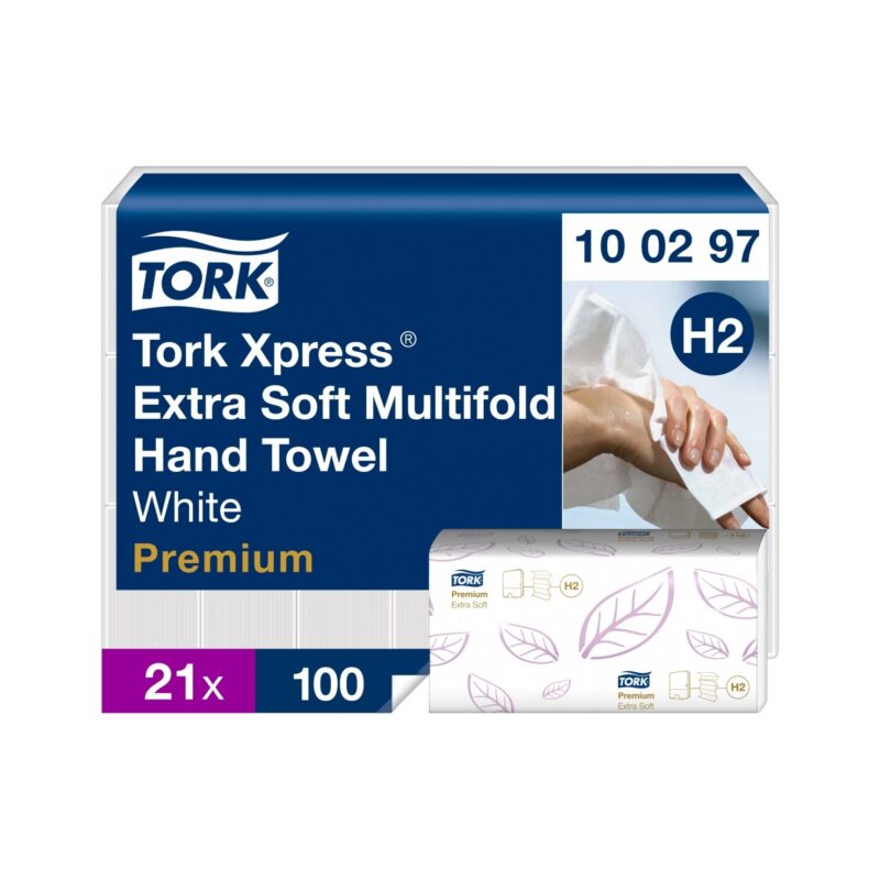 Tork 100297 Xpress H2 – Ręcznik papierowy składany 4-panelowy