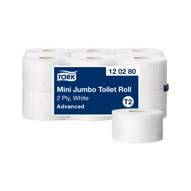 Papier toaletowy Tork 120280 Jumbo T2 Advanced 170m 2 warstwy x12