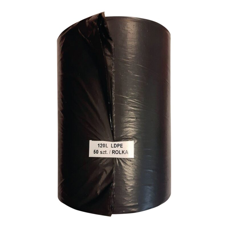 Worki HDPE 120l (50) czarne
