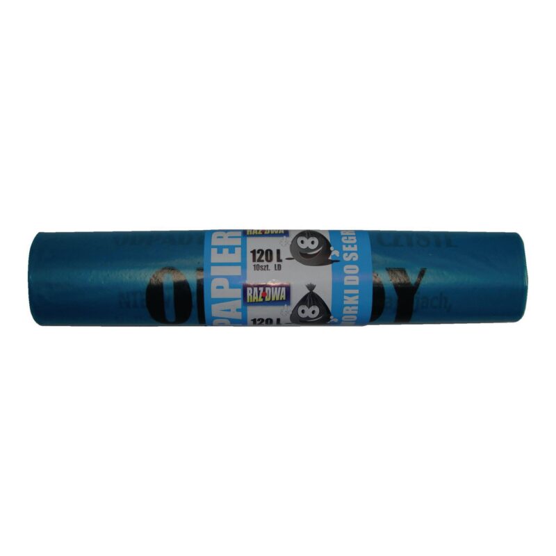 Worki LDPE 120l (25) niebieskie mocne