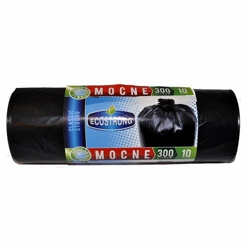 Worki LDPE 300l (10) czarne mocne
