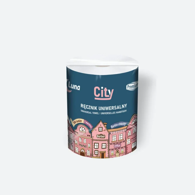 LUNA Ręcznik CITY Uniwersalny celuloza 3W (6rol) #25701
