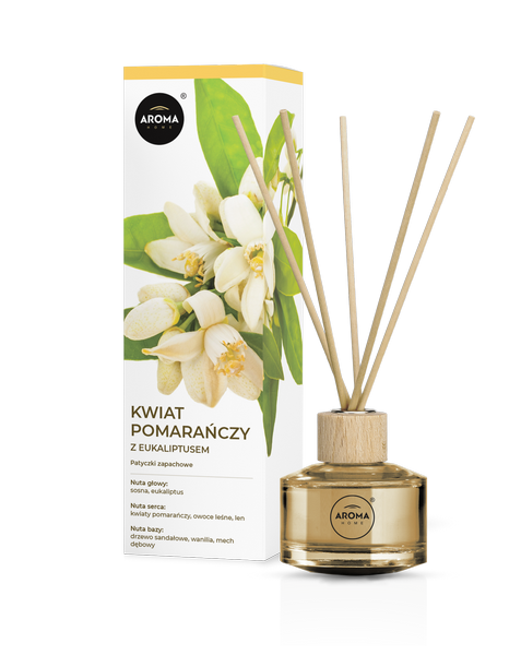AROMA HOME Basic Sticks 50ml kwiat pomarańczy z eukaliptusem